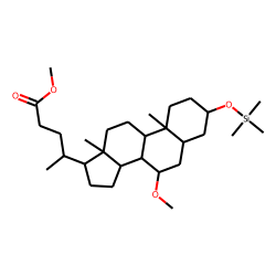 3«beta»-Hydroxy-7«alpha»-methoxycholanic acid, methyl ester, TMS