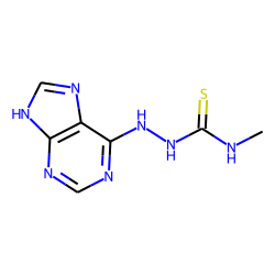 9H-purine, 6-[4-methyl-3-thiosemicarbazido]-