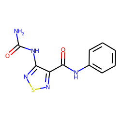 Thiadiazole-3-carboxanilide, 1,2,5-, 4-ureido-