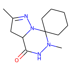 4,5,6,7-Tetrahydropyrazolo[1,5-d][1,2,4]-triazin-4-one, 2,6-dimethyl-7,7-pentamethylene