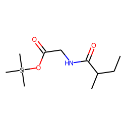 Glycine, N-(2-methyl-1-oxobutyl)-, trimethylsilyl ester