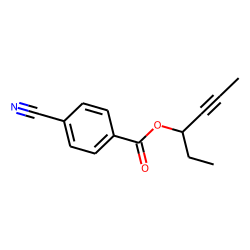 4-Cyanobenzoic acid, hex-4-yn-3-yl ester
