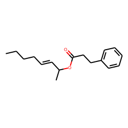 3-Phenylpropionic acid, oct-3-en-2-yl ester
