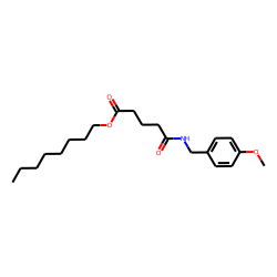 Glutaric acid, monoamide, N-(4-methoxybenzyl)-, octyl ester