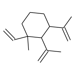 (-)-(1S,2S,3S)-1-Ethenyl-1-methyl-2,3-di(1-methyl-ethenyl)- cyclohexane [(-)-(5S,6S,10S)-iso-«beta»-elemene]