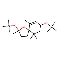 2,6,10,10-Tetramethyl- 1-oxaspiro[ 4.5]dec-6-ene-2,8-diol, TMS