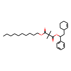 Dimethylmalonic acid, decyl 1-phenyl-2-(cyclohex-2-enyl)ethyl ester