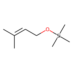 3-Methyl-2-buten-1-ol, trimethylsilyl ether