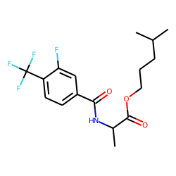 D-Alanine, N-(3-fluoro-4-trifluoromethylbenzoyl)-, isohexyl ester
