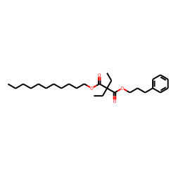 Diethylmalonic acid, 3-phenylpropyl undecyl ester