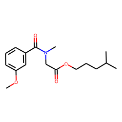 Sarcosine, N-(3-methoxybenzoyl)-, isohexyl ester