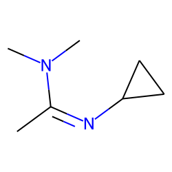 (CH3)2N-C(CH3)=N(c-C3H5)