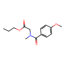 Sarcosine, n-(4-methoxybenzoyl)-, propyl ester