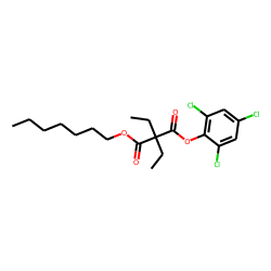 Diethylmalonic acid, heptyl 2,4,6-trichlorophenyl ester