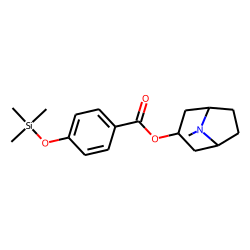 O-(4-Hydroxybenzoyl)tropine, O-trimethylsilyl-
