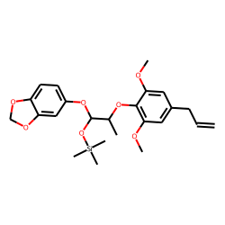 2-(4-Allyl-2,6-dimethoxy-phenoxy)-1-benzo[1,3]dioxol-5-yl-propan-1-ol, TMS