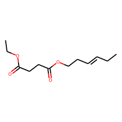 Succinic acid, cis-hex-3-enyl ethyl ester