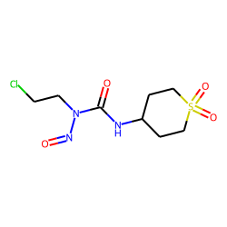 Urea, 1-(2-chloroethyl)-1-nitroso-3-(tetrahydro-4-thiopyranyl)-, s,s-dioxide