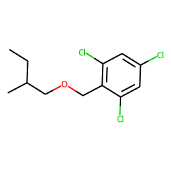 2,4,6-Trichlorobenzyl alcohol, 2-methylbutyl ether