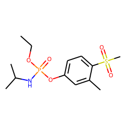Phosphoramidic acid, (1-methylethyl)-, ethyl 3-methyl-4-(methylsulfonyl)phenyl ester