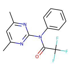 2-Pyrimidinamine, 4,6-dimethyl-N-trifluoroacetyl-N-phenyl-