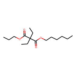 Diethylmalonic acid, hexyl propyl ester