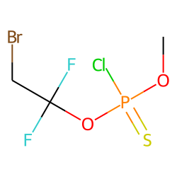O-Methyl-O-(1,1-difluoro-2-bromoethyl)-phosphorothiochloridate