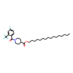 Isonipecotic acid, N-(4-fluoro-2-trifluoromethylbenzoyl)-, hexadecyl ester