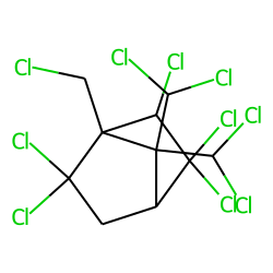 2,2,5,5,6-exo,8c,9b,9c,10a,10b-decachlorobornane