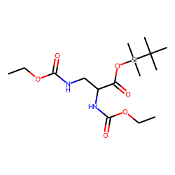 2,3-Diaminopropionic acid, ethoxycarbonylated, TBDMS