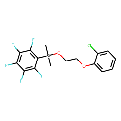 2-(2-Chlorophenoxy)ethanol, dimethylpentafluorophenylsilyl ether