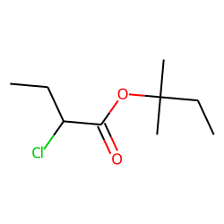 Butanoic acid, 2-chloro, 1,1-dimethylpropyl ester