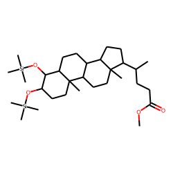3«beta»,4«beta»-dihydroxy-5«beta»-cholanoic acid, methyl ester-trimethylsilyl-ether derivative