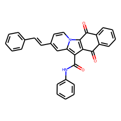 1-Phenylcarbamoyl-7-styryl-2,3-phthaloylpyrrocoline