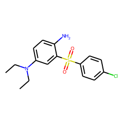 Aniline, 4-(n,n-diethylamino)-2-(p-chlorophenylsulfonyl)-
