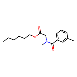 Sarcosine, N-(3-methylbenzoyl)-, hexyl ester