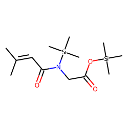 Glycine, N-(3-methyl-1-oxo-2-butenyl)-N-(trimethylsilyl)-, trimethylsilyl ester