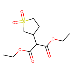 3-Thiophenemalonic acid, tetrahydro-, 1,1-dioxide, diethyl ester