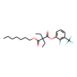 Diethylmalonic acid, 2-fluoro-3-trifluoromethylphenyl heptyl ester