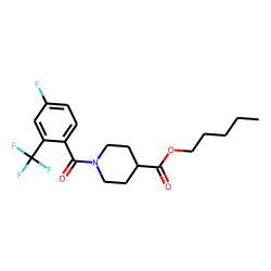 Isonipecotic acid, N-(4-fluoro-2-trifluoromethylbenzoyl)-, pentyl ester