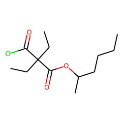 Diethylmalonic acid, monochloride, 2-hexyl ester