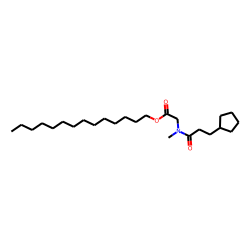 Sarcosine, N-(3-cyclopentylpropionyl)-, tetradecyl ester