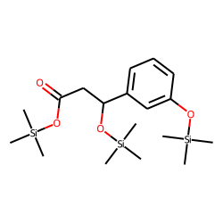 3-(3-Hydroxyphenyl)-3-hydroxypropionic acid, tris-(O-trimethylsilyl)-