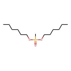 Phosphonic acid, methyl-, dihexyl ester