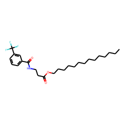 «beta»-Alanine, N-(3-trifluoromethylbenzoyl)-, tetradecyl ester