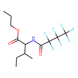 l-Isoleucine, n-heptafluorobutyryl-, propyl ester
