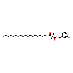 Diethylmalonic acid, 3-methylbenzyl octadecyl ester