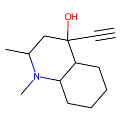 4-Quinolinol, 4-ethynyldecahydro-1,2-dimethyl-, (2«alpha»,4«beta»,4a«alpha»,8a«beta»)-
