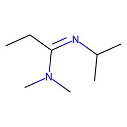 (CH3)2N-C(C2H5)=N(i-C3H7)