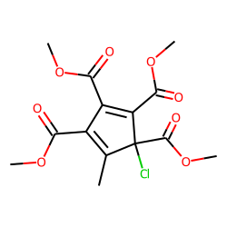 1,2,3,5-Tetracarbomethoxy-5-chloro-4-methylcyclopentadiene